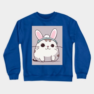 Cute Easter cat pusheen Crewneck Sweatshirt